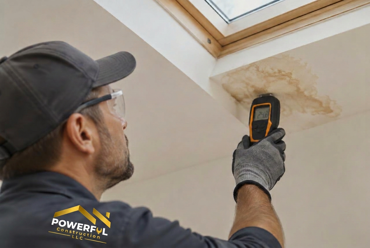 Roof Leak Repair for a residential home in North Jersey