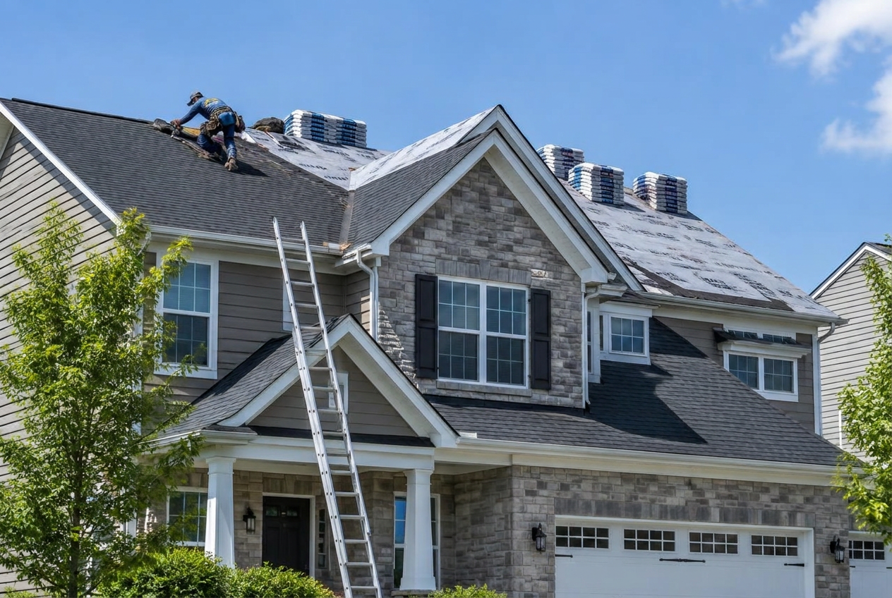New Roof Installation for a residential home in North Jersey